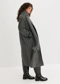 bonprix bonprix Abrigo Antracita jaspeado Outlet