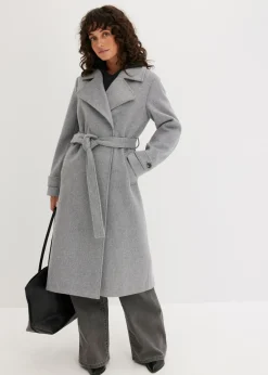 bonprix bonprix Abrigo Gris jaspeado Outlet