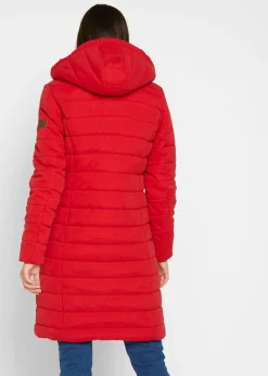 bonprix bonprix Abrigo acolchado, aspecto 2 en 1 rojo intenso Online