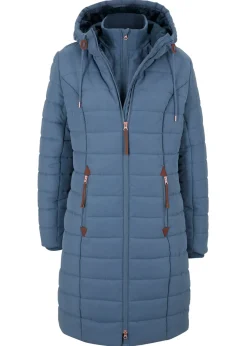 bonprix bonprix Abrigo acolchado, aspecto 2 en 1 índigo Hot