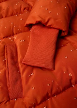 bonprix bonprix Abrigo acolchado funcional impermeable Naranja lava Online