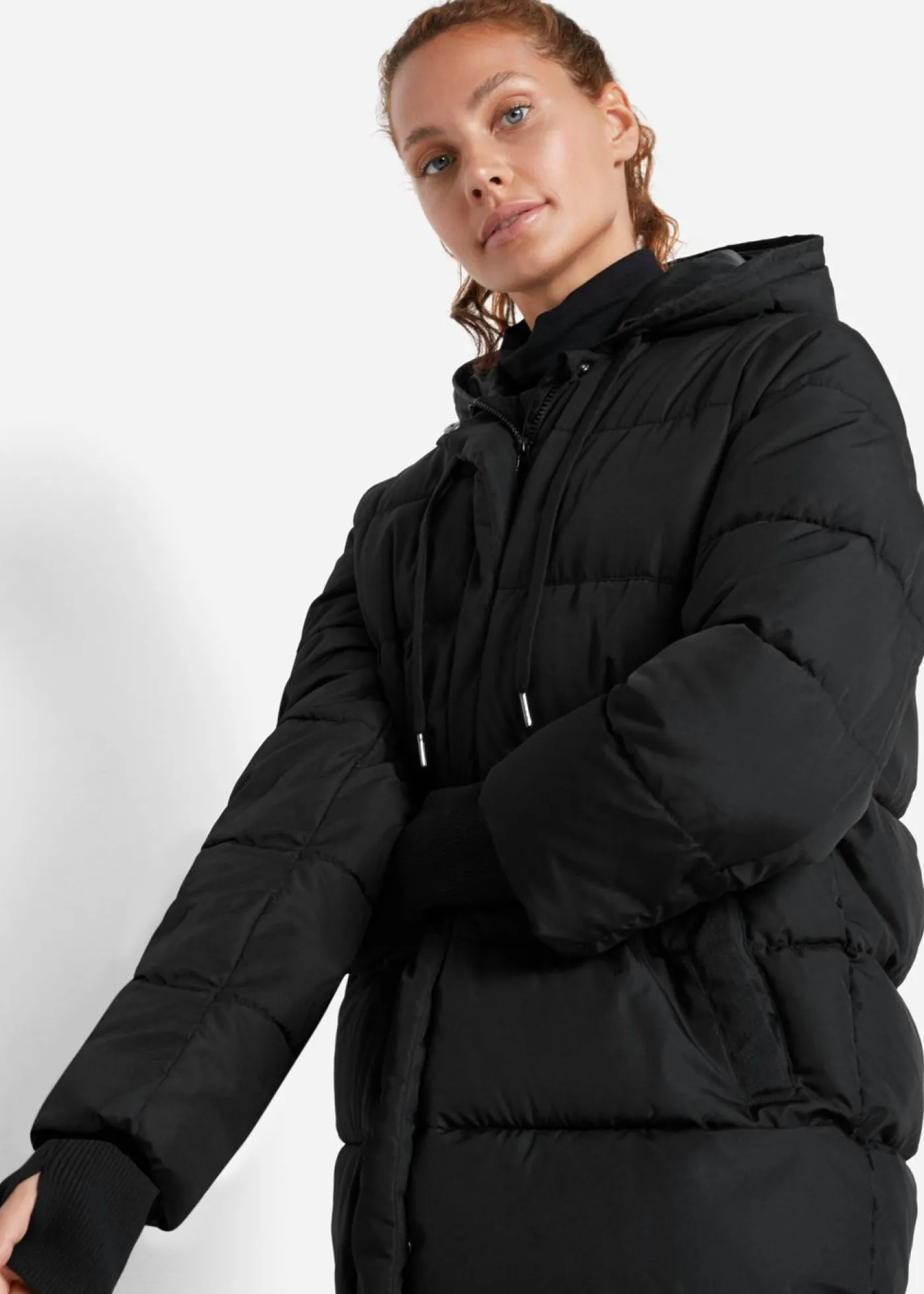 bonprix bonprix Abrigo acolchado funcional impermeable Negro Discount
