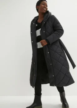 bonprix bonprix Abrigo acolchado ligero Negro Clearance