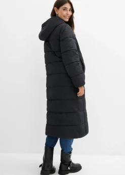 bonprix bonprix Abrigo acolchado premamá 2 en 1 con inserto para porteo Negro Clearance