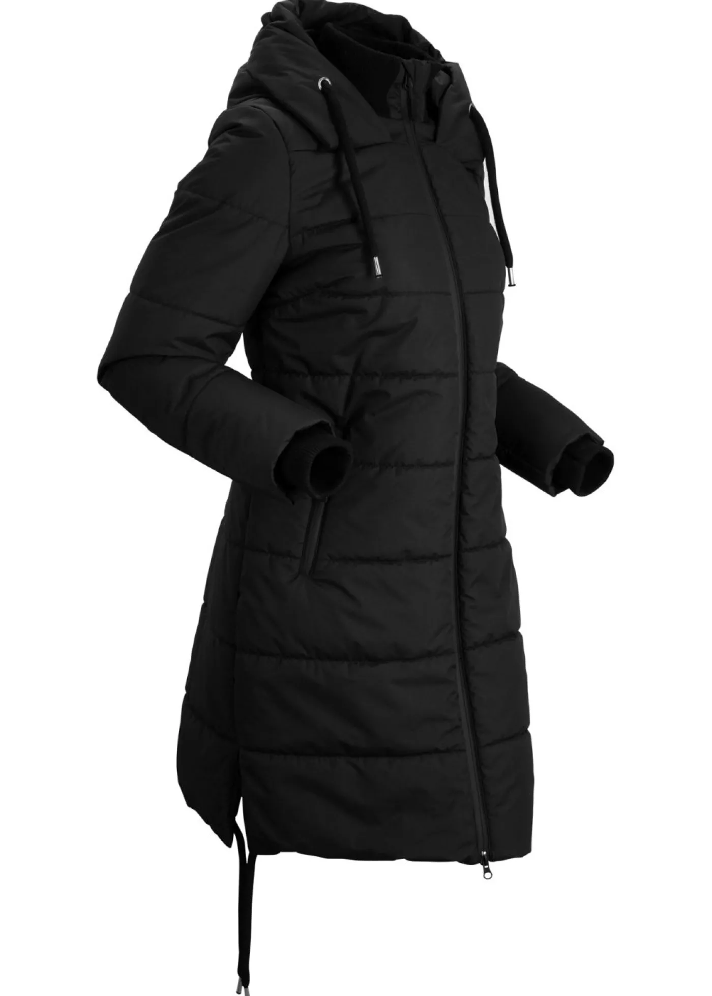 bonprix bonprix Abrigo acolchado repelente al agua Negro Online