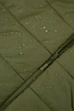 bonprix bonprix Abrigo acolchado repelente al agua caqui oscuro Best