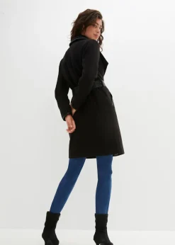 bonprix bonprix Abrigo con aspecto de lana Negro Best