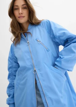 bonprix bonprix Abrigo con cuello de punto azul provenzal Clearance
