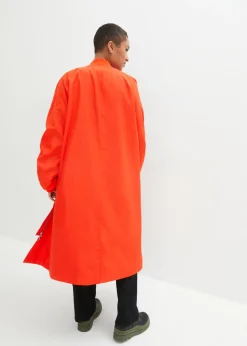 bonprix bonprix Abrigo con cuello de punto Naranja-rojo Hot