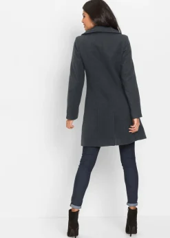bonprix bonprix Abrigo corto Antracita jaspeado Outlet