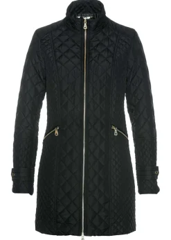 bonprix bonprix Abrigo corto acolchado Negro Hot
