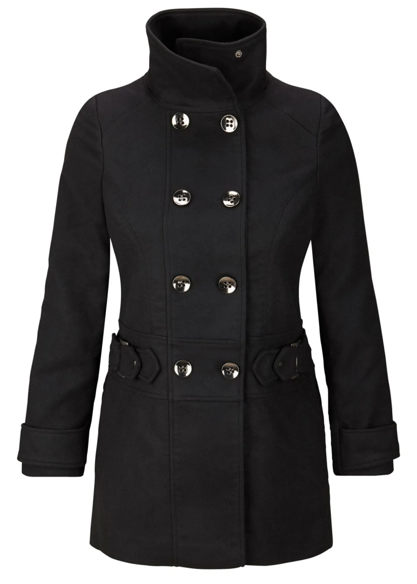 bonprix bonprix Abrigo corto en talla petite Negro Discount