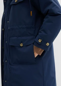 bonprix bonprix Abrigo de invierno, aspecto 2 en 1 Azul marino Sale