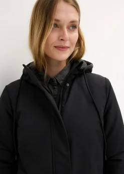 bonprix bonprix Abrigo de invierno con guateado interior Negro Sale