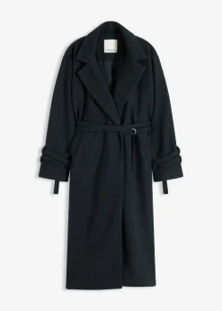 bonprix bonprix Abrigo de mezcla de viscosa Antracita oscuro Outlet