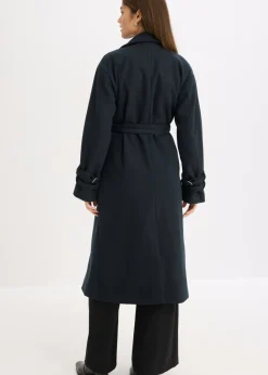 bonprix bonprix Abrigo de mezcla de viscosa Antracita oscuro Outlet