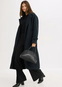 bonprix bonprix Abrigo de mezcla de viscosa Antracita oscuro Outlet