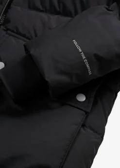 bonprix bonprix Abrigo de plumón con detalles reflectantes Negro Clearance