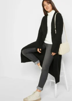 bonprix bonprix Abrigo de punto Negro New