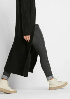 bonprix bonprix Abrigo de punto Negro New