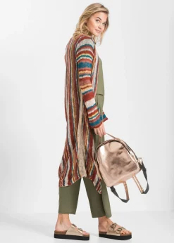 bonprix bonprix Abrigo de punto con rayas Rayas multicolor Sale