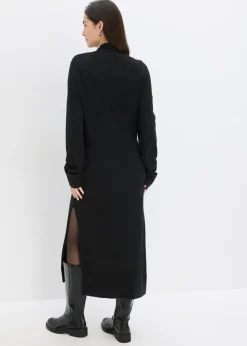 bonprix bonprix Abrigo de punto de mezcla de viscosa suave Negro New