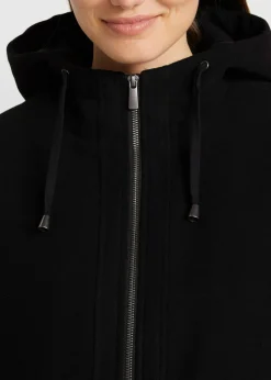 bonprix bonprix Abrigo en mezcla de materiales Negro