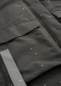 bonprix bonprix Abrigo funcional impermeable antracita New