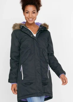 bonprix bonprix Abrigo funcional impermeable Negro Outlet