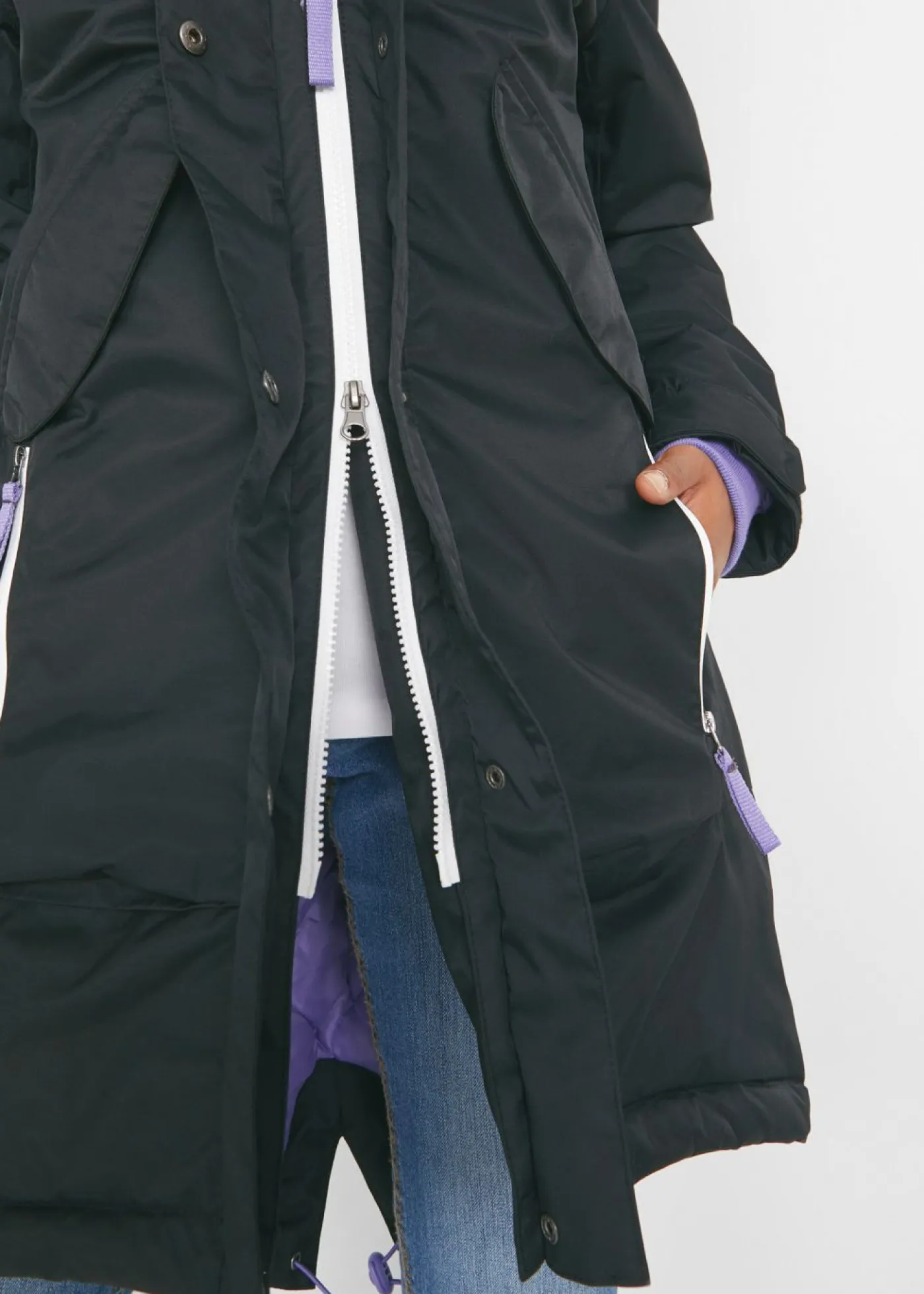 bonprix bonprix Abrigo funcional impermeable Negro Outlet