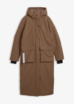 bonprix bonprix Abrigo funcional impermeable marrón arcilla Outlet
