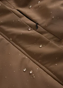 bonprix bonprix Abrigo funcional impermeable marrón arcilla Outlet