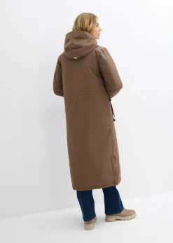 bonprix bonprix Abrigo funcional impermeable marrón arcilla Outlet