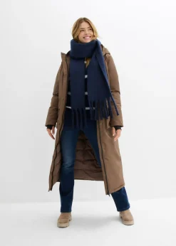 bonprix bonprix Abrigo funcional impermeable marrón arcilla Outlet
