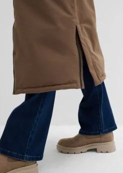 bonprix bonprix Abrigo funcional impermeable marrón arcilla Outlet