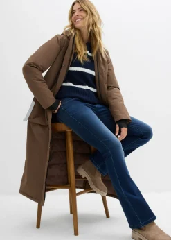 bonprix bonprix Abrigo funcional impermeable marrón arcilla Outlet