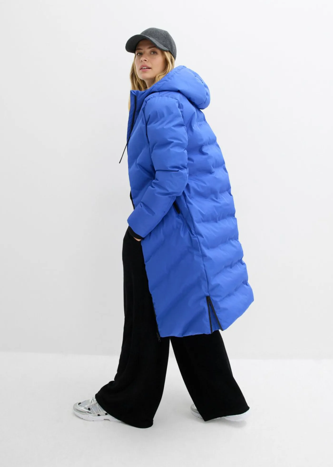 bonprix bonprix Abrigo guateado Azul zafiro Outlet