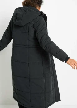 bonprix bonprix Abrigo guateado Negro