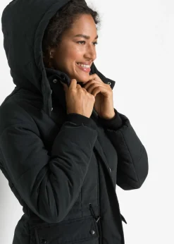 bonprix bonprix Abrigo guateado Negro