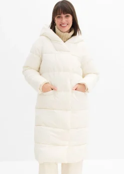 bonprix bonprix Abrigo guateado oversize blanco perla Online