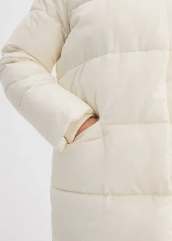 bonprix bonprix Abrigo guateado oversize blanco perla Online