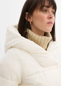 bonprix bonprix Abrigo guateado oversize blanco perla Online