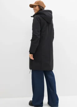 bonprix bonprix Abrigo impermeable 2 en 1 para exteriores Negro Clearance