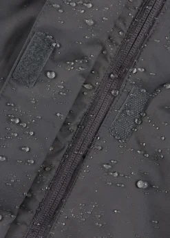 bonprix bonprix Abrigo impermeable para exteriores con pelo sintético pizarra Best