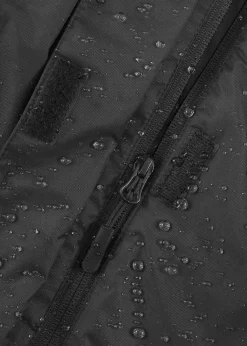 bonprix bonprix Abrigo impermeable para exteriores con pelo sintético Negro Outlet