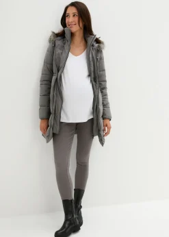 bonprix bonprix Abrigo para portabebés/chaqueta premamá para el embarazo y después del embarazo Gris oscuro Discount