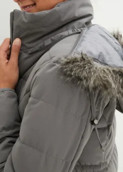 bonprix bonprix Abrigo para portabebés/chaqueta premamá para el embarazo y después del embarazo Gris oscuro Discount