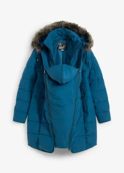 bonprix bonprix Abrigo para portabebés/chaqueta premamá para el embarazo y después del embarazo Azul petróleo Hot