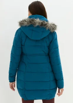 bonprix bonprix Abrigo para portabebés/chaqueta premamá para el embarazo y después del embarazo Azul petróleo Hot