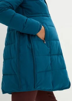 bonprix bonprix Abrigo para portabebés/chaqueta premamá para el embarazo y después del embarazo Azul petróleo Hot